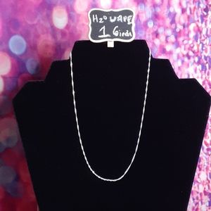 16 inch STAMPED S925 Silver Water Wave Chain